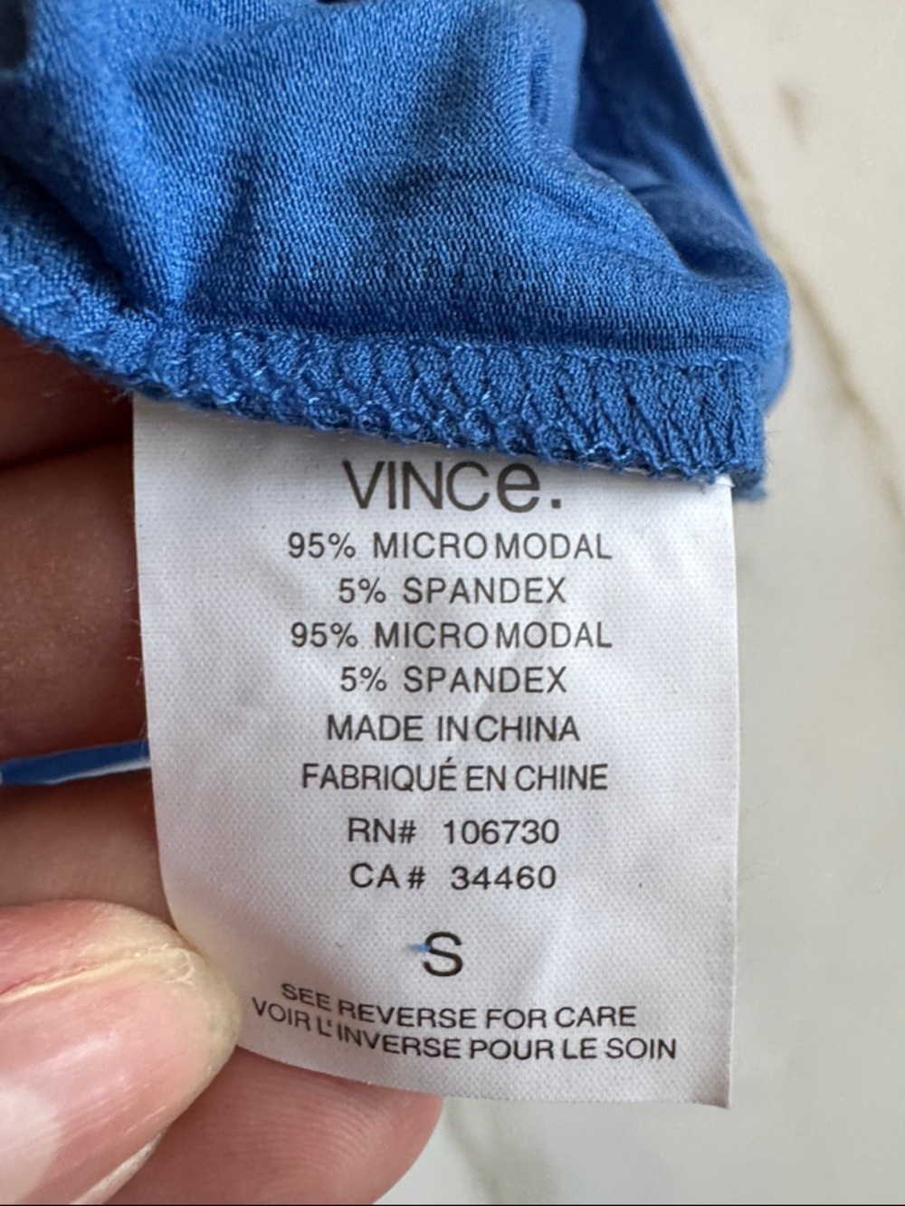 Vince Boat Neck, Long Sleeve Top in Royal Blue - Picture 6 of 6